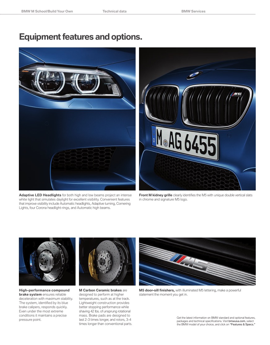 2015 BMW M5 Brochure Page 21